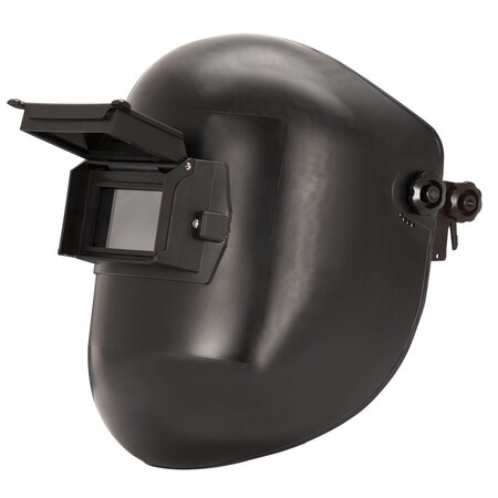 280PL Lift Front Welding Helmet, Passive, 2 X 414, Shade 10IR, Blk, WSlotted Hard Hat Adapters